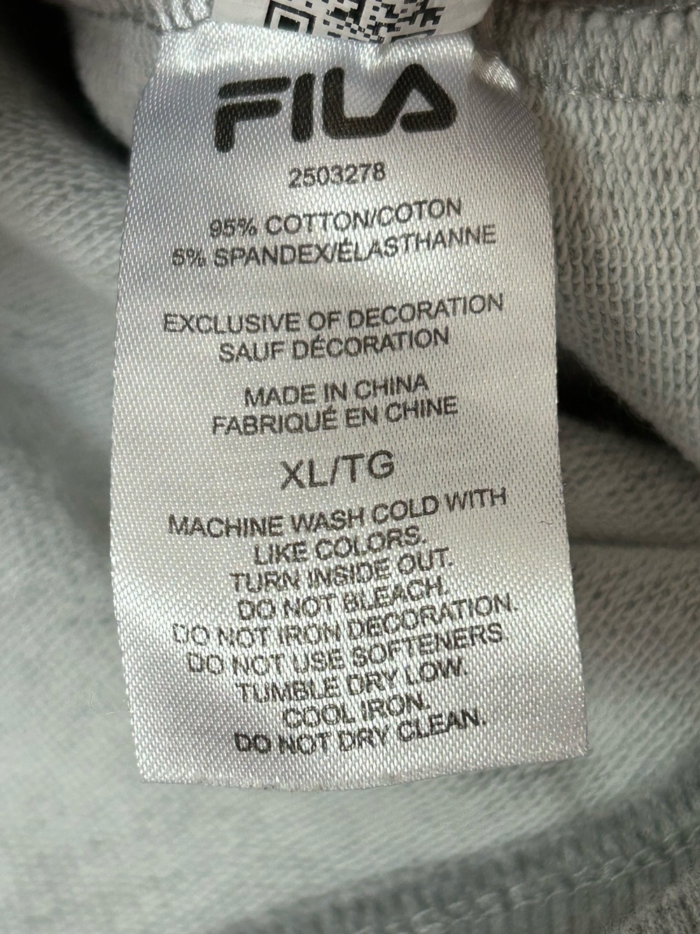 FILA women’s Terry pullover sz XL - Picture 7 of 10